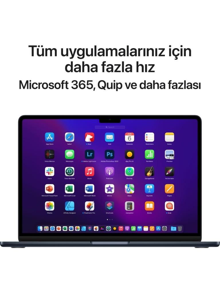 MacBook Air M2 16 GB 256 GB SSD 13.6" MC7X4TU/A Gece Yarısı (Açıklamayı Okuyunuz)