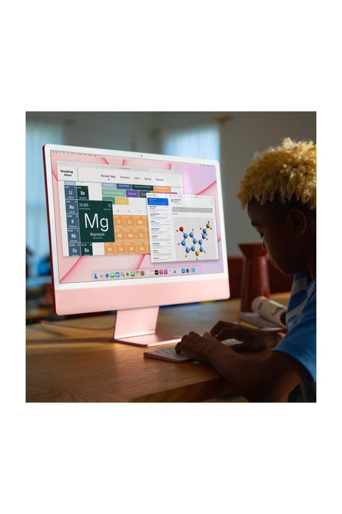 iMac M1 Pembe MGPM3TU/A 8 GB 256 GB SSD 8C GPU 24" 4.5K All in One PC Outlet