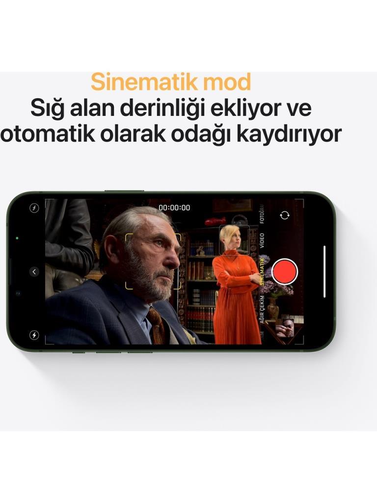 Yenilenmiş iPhone 13 128 GB Yeşil Cep Telefonu (1 Yıl Garantili) - B Kalite