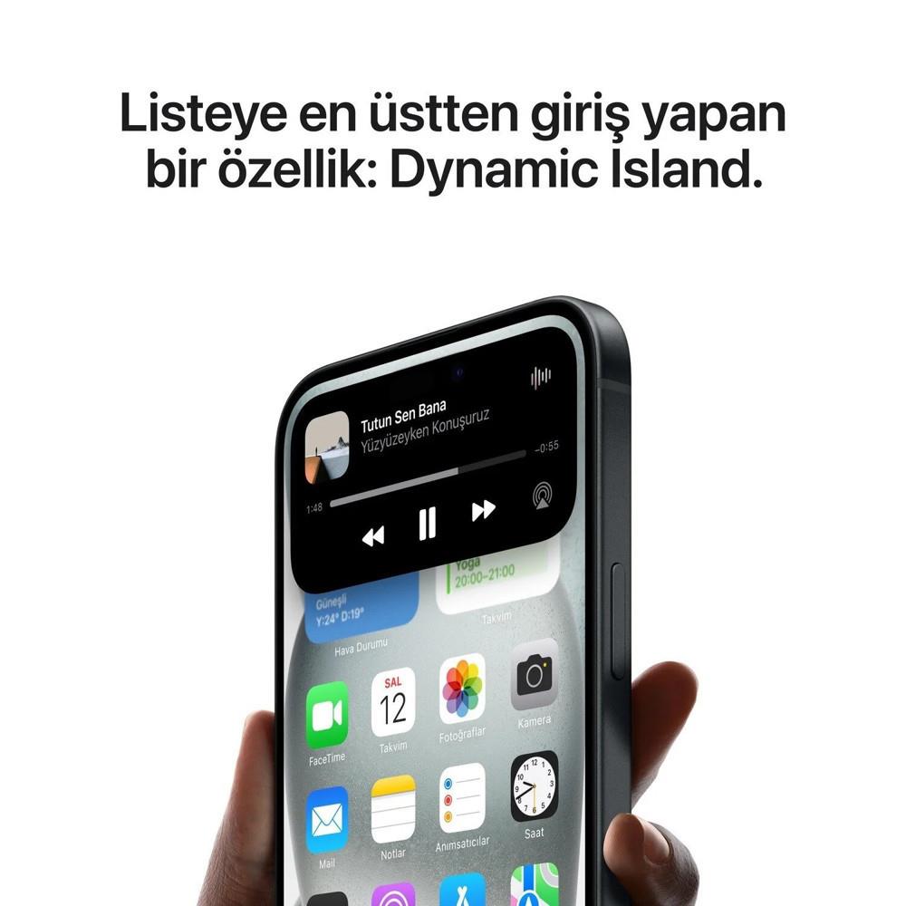 Yenilenmiş iPhone 15 256 GB Siyah Cep Telefonu (1 Yıl Garantili) - B Kalite