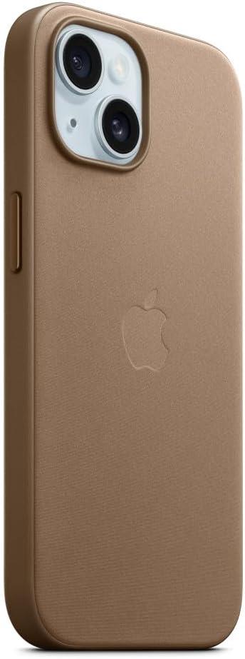 iPhone 15 MagSafe Özellikli Mikro Dokuma Vizon Grisi Kılıf MT3C3ZM/A Teşhir