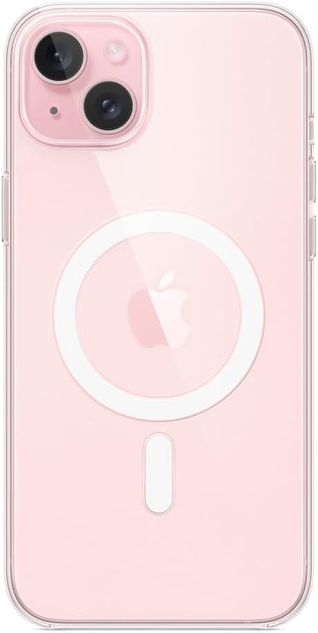 iPhone 15 Plus için MagSafe özellikli Şeffaf Kılıf Teşhir
