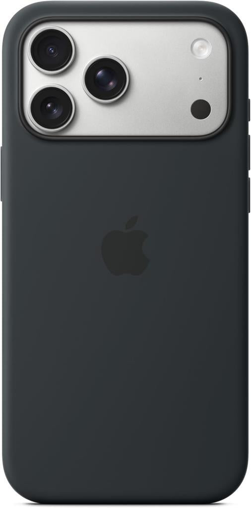 Apple iPhone 17 Pro Max için MagSafe özellikli Silikon Kılıf - Siyah Outlet
