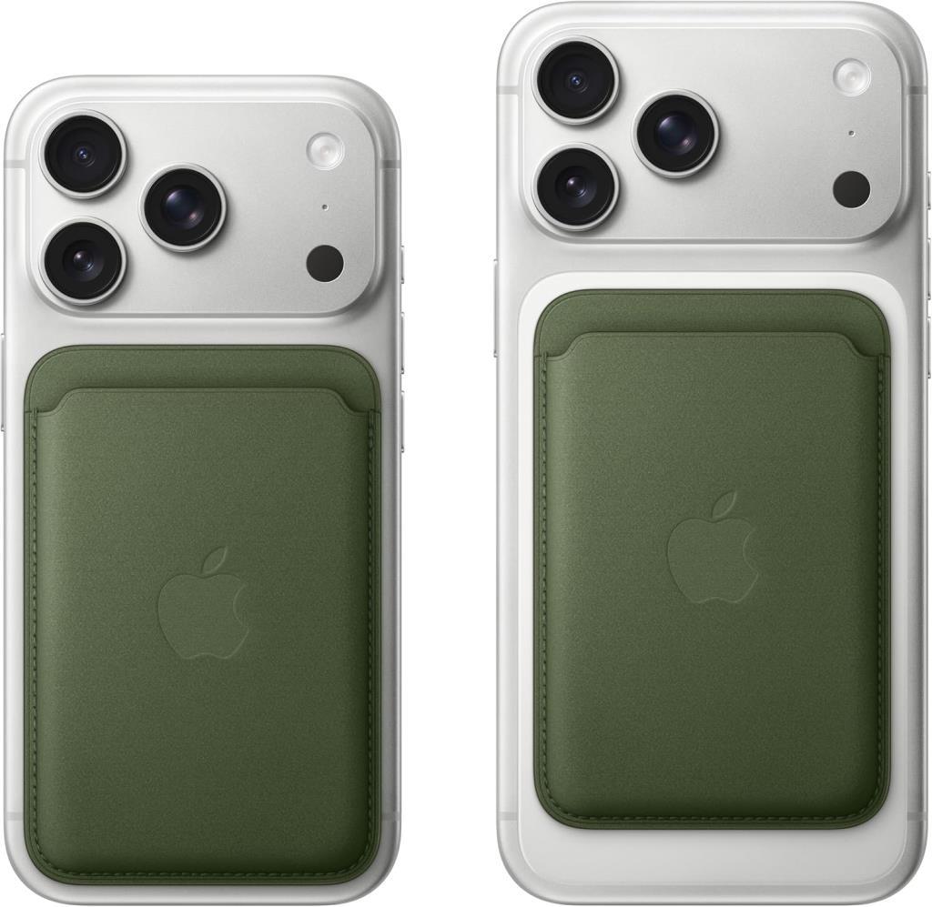 Apple iPhone için MagSafe özellikli Mikro Dokuma Cüzdan - Siyah - OUTLET