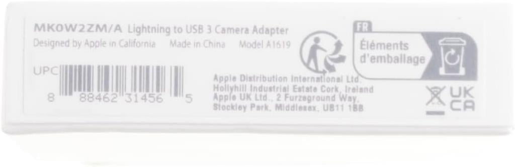Apple MK0W2ZM/A USB 3 Kamera Adaptörü Teşhir
