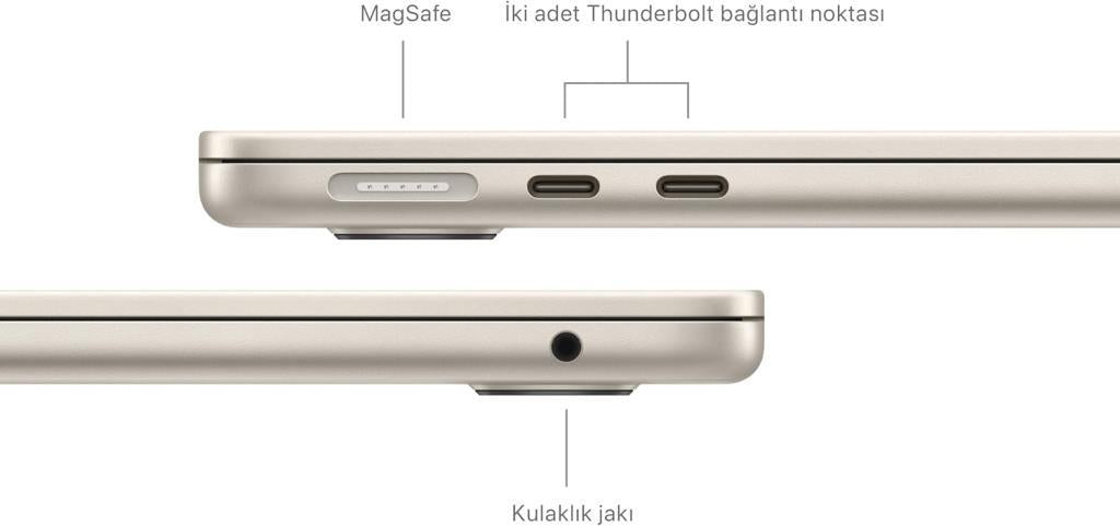 MacBook Air M3 16 GB 512 GB SSD 13.6" MXCU3TU/A Yıldız Işığı (Apple Türkiye Garantili)