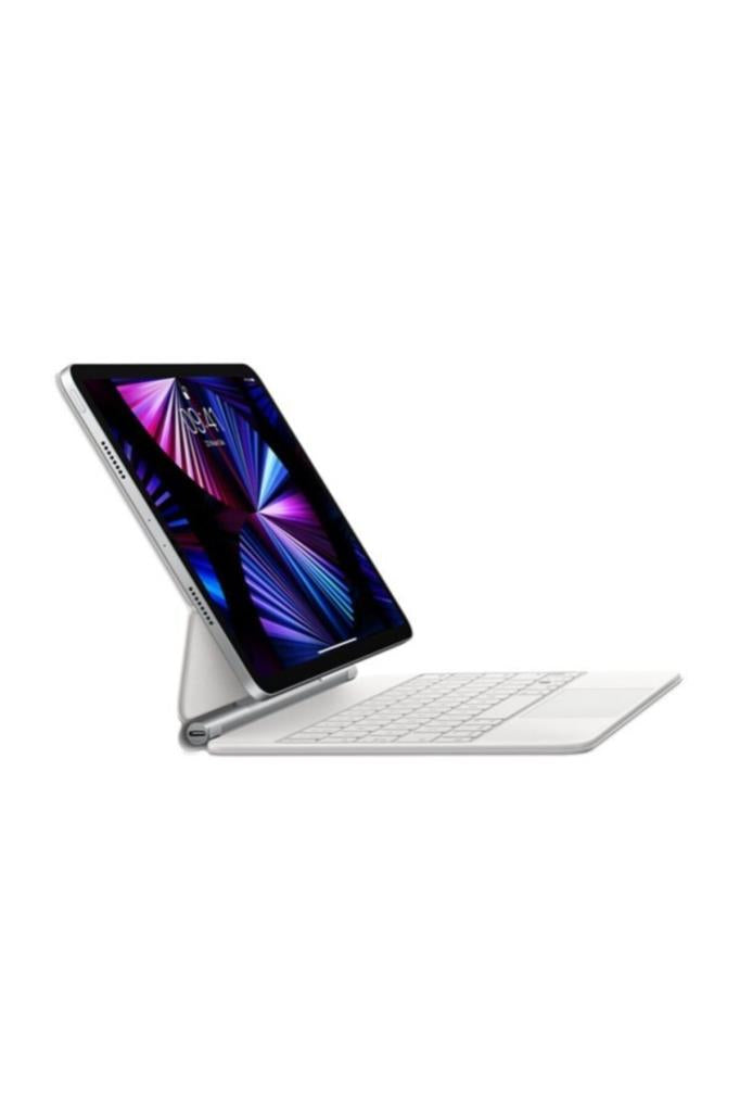 Apple iPad MJQJ3TQ/A Tablet Kılıfı 11 inç iPad Air (M2) için Magic Keyboard - Türkçe Q Klavye - Beyaz