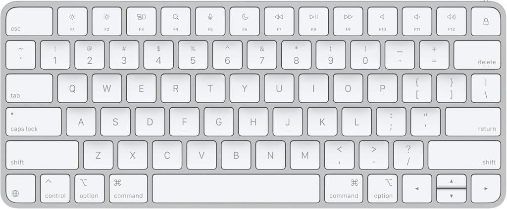 Apple Magic Keyboard: Bluetooth, şarj edilebilir. Mac, iPad ve iPhone ile çalışır; Amerikan İngilizcesi, Gümüş Rengi (Lightning) Outlet