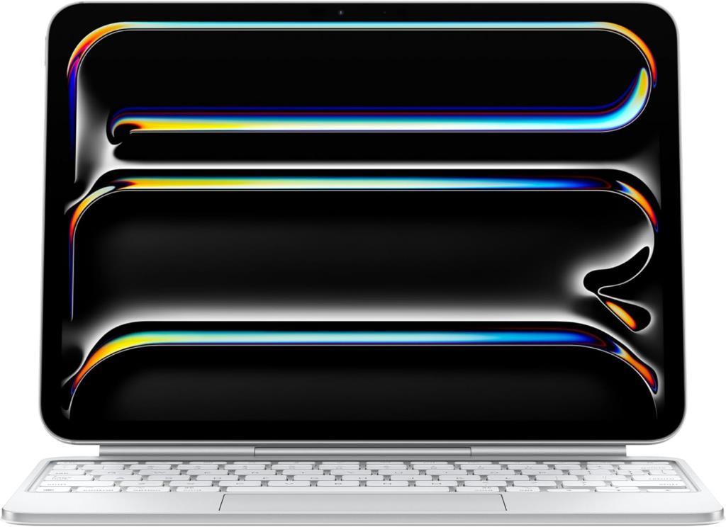 Apple iPad Magic Keyboard Kılıf: 11 inç iPad Pro (M4) için, Harika Yazma Deneyimi, Yerleşik Trackpad, İşlev Tuşu Sırası, Türkçe F Klavye — Beyaz Outlet