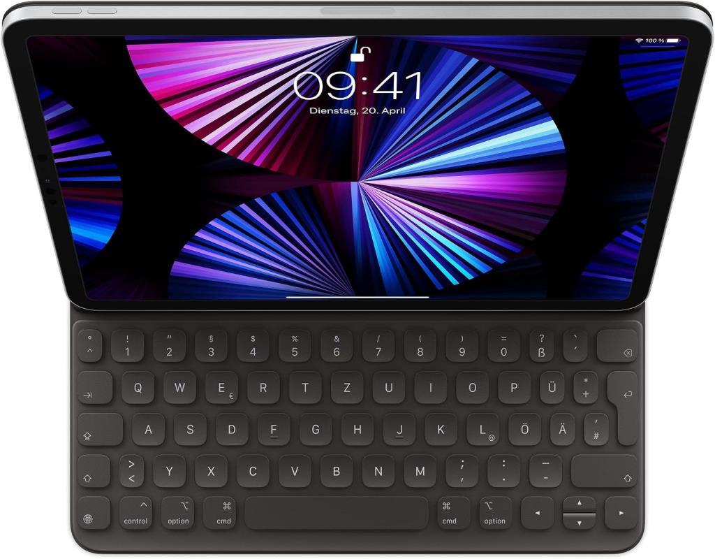 Apple Smart Keyboard Folio: 11 inç iPad Pro ve iPad Air (4. ve 5. nesil) için iPad klavyesi ve kılıfı, iki farklı görüntüleme açısı, ön ve arka koruma, Türkçe F Klavye - Outlet