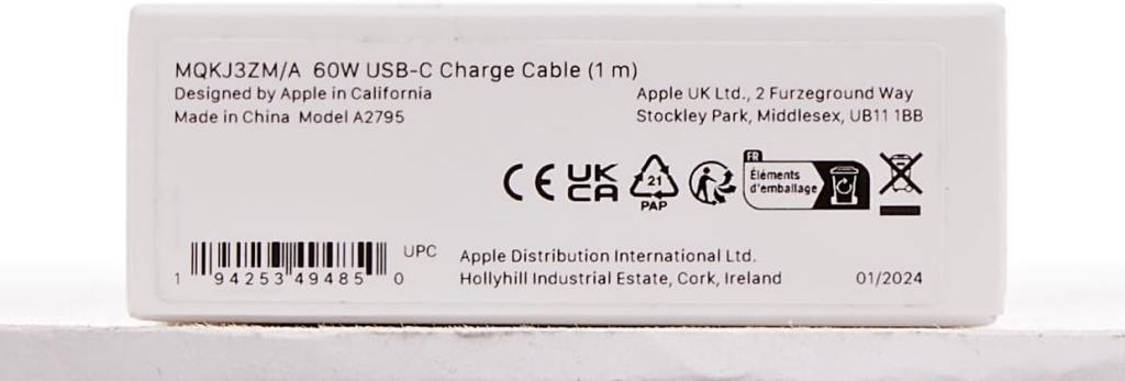 Apple MQKJ3ZM/A 1 متر كابل شحن من نوع Type-C إلى Type-C عرض