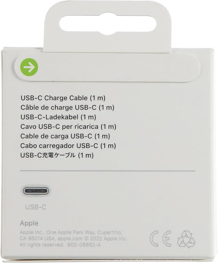 Apple MQKJ3ZM/A 1 متر كابل شحن من نوع Type-C إلى Type-C عرض