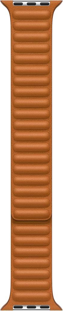 Apple Watch (41 mm) Baklalı Model Deri Kayış, Kızıl Kahverengi - S/M - Teşhir
