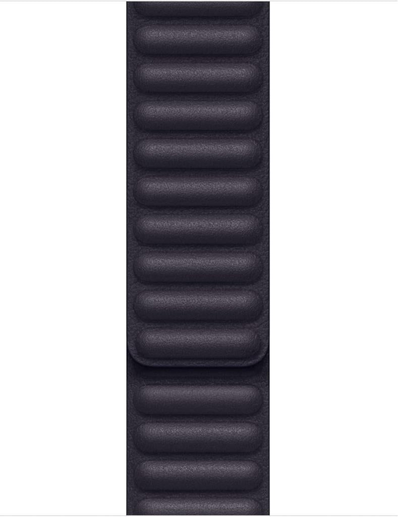 Apple Watch 41 mm Mürekkep Moru Baklalı Model Deri Kayış - M/L - Teşhir