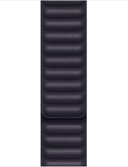 Apple Watch 45mm Baklalı Deri Kayış Mürekkep Moru S/M MP873ZM/A Outlet