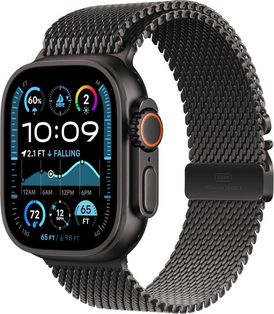 Apple Watch Band - Milano Loop - 49 mm - Siyah - Küçük Boy