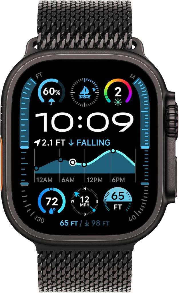 Apple Watch Band - Milano Loop - 49 mm - Siyah - Küçük Boy