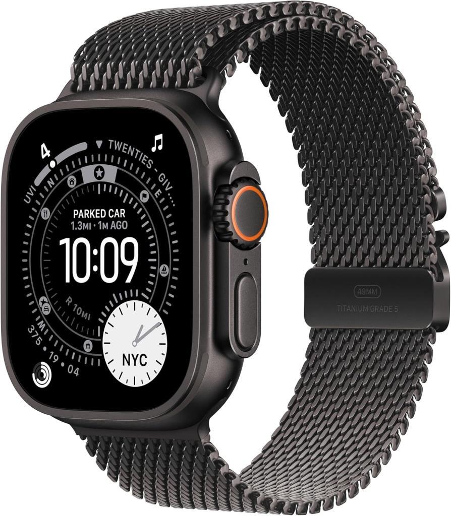 APPLE 49mm Siyah Titanyum Milanese Halkalı Gözlük - Büyük Boy - Outlet