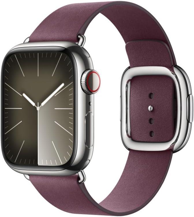 Apple Watch Band - Modern Tokalı Kayış - 41 mm - Karadut - Orta Boy Outlet