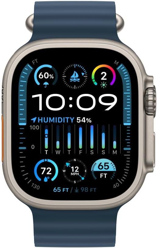 Apple Watch Band - Ocean Band Extension - 49 mm - Mavi - Standart - Teşhir