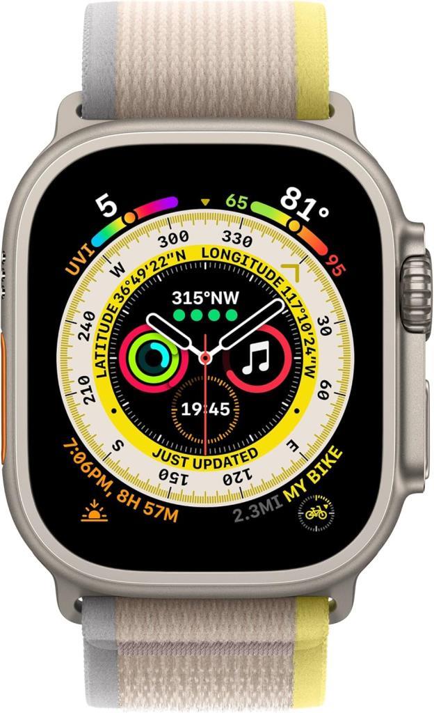 Apple Watch 49mm Trail Kordon Sarı-Bej M/L MQEH3ZM/A - Teşhir