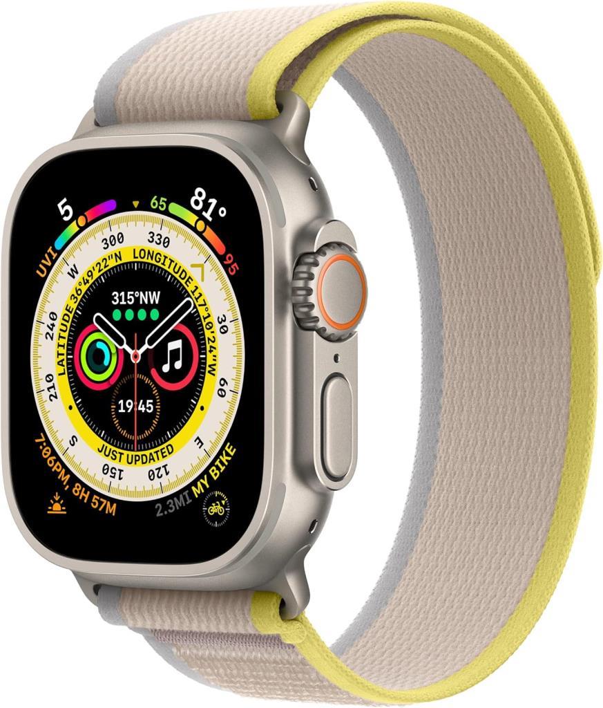 Apple Watch 49mm Trail Kordon Sarı-Bej M/L MQEH3ZM/A - Teşhir