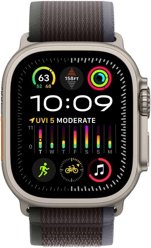 Apple Watch Trail Loop 49 mm Mavi/Siyah S/M Kordon - Teşhir