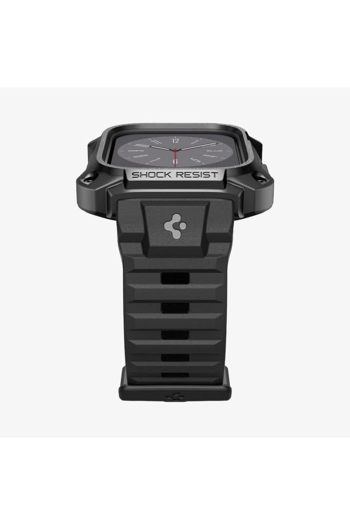 Spigen Apple Watch (45mm) Kılıf, Spigen Tough Armor Pro Metal Black Outlet