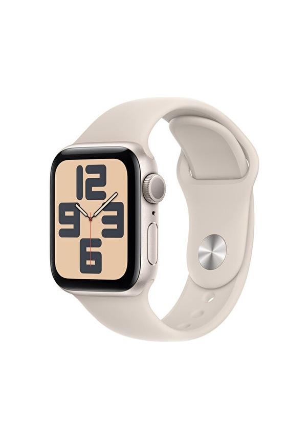 Apple Watch SE 2 2023 GPS 40mm Yıldız Işığı Alüminyum Kasa ve Yıldız Işığı Spor Loop Kordon Akıllı Saat Teşhir (Açıklamayı Okuyunuz)
