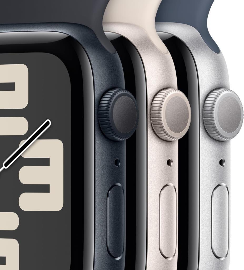 Apple Watch SE 2 2023 GPS 44mm Yıldız Işığı Alüminyum Kasa ve Yıldız Işığı Spor Loop Kordon Akıllı Saat - Teşhir