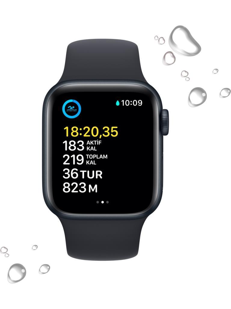Apple Watch SE 2 GPS + Cellular 40mm Gece Yarısı Alüminyum Kasa ve Spor Kordon - Teşhir