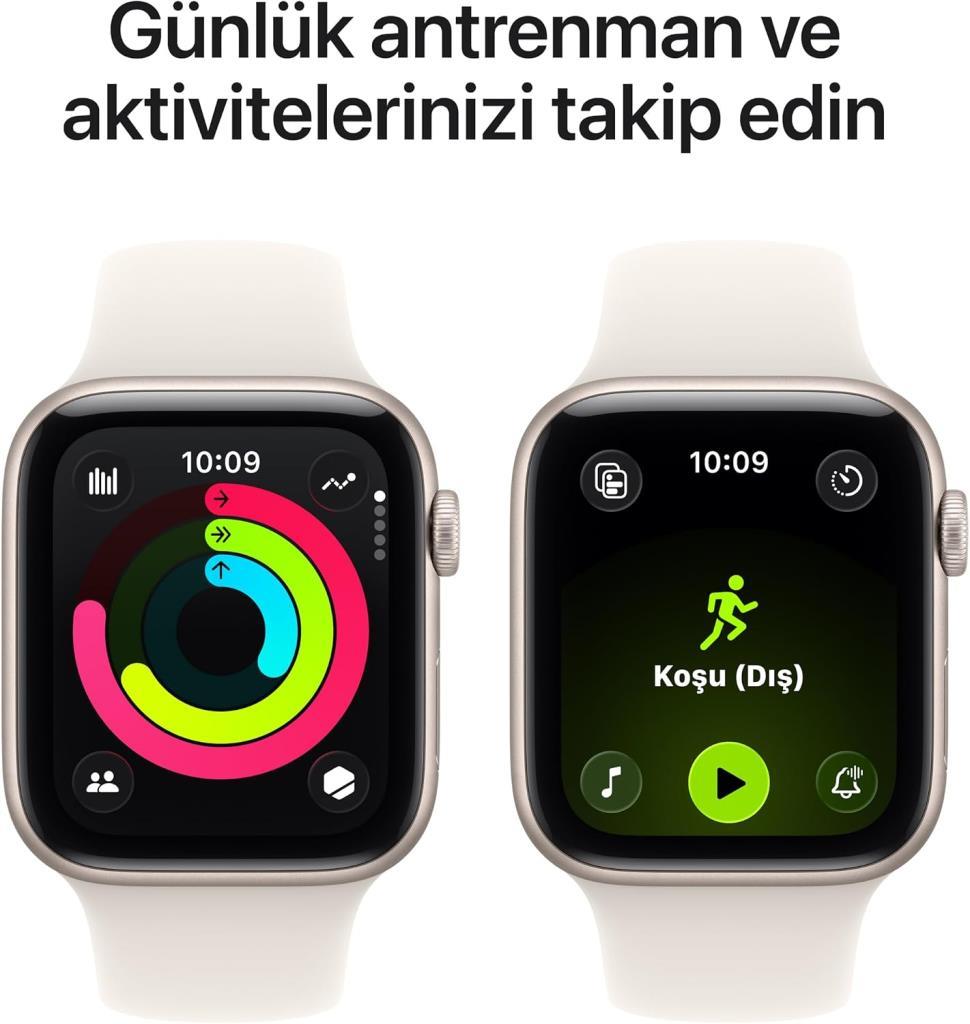 Apple Watch SE 3 GPS 40mm Yıldız Işığı Alüminyum Kasa ve Yıldız Işığı Spor Kordon Akıllı Saat
