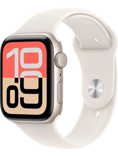 Apple Watch SE 3 GPS 44mm Yıldız Işığı Alüminyum Kasa ve Yıldız Işığı Spor Kordon Akıllı Saat