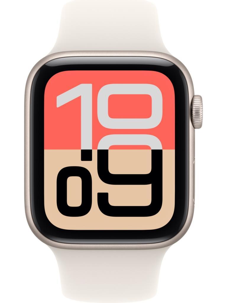 Apple Watch SE 3 GPS 44mm Yıldız Işığı Alüminyum Kasa ve Yıldız Işığı Spor Kordon Akıllı Saat