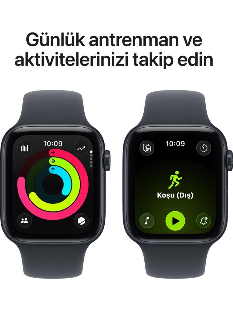Apple Watch SE 3 GPS 44mm Gece Yarısı Alüminyum Kasa ve Gece Yarısı Spor Kordon Akıllı Saat Outlet (Açıklamayı Okuyunuz)