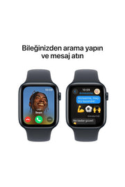 Apple Watch SE 2 GPS 40mm Gece Yarısı Alüminyum Kasa ve Spor Kordon Akıllı Saat - OUTLET