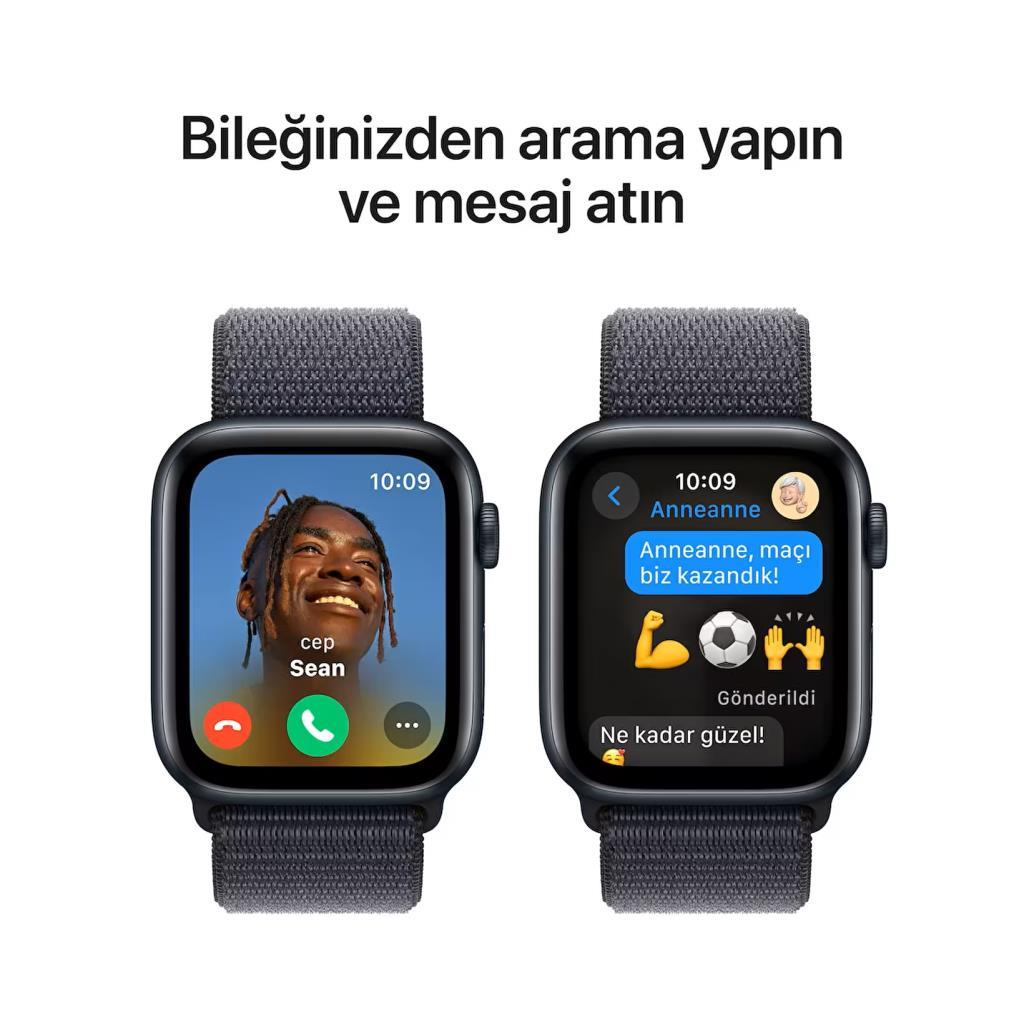Apple Watch SE 2023 40 mm Gece Yarısı Alüminyum Kasa Spor Loop Akıllı Saat Outlet (Açıklamayı Okuyunuz)
