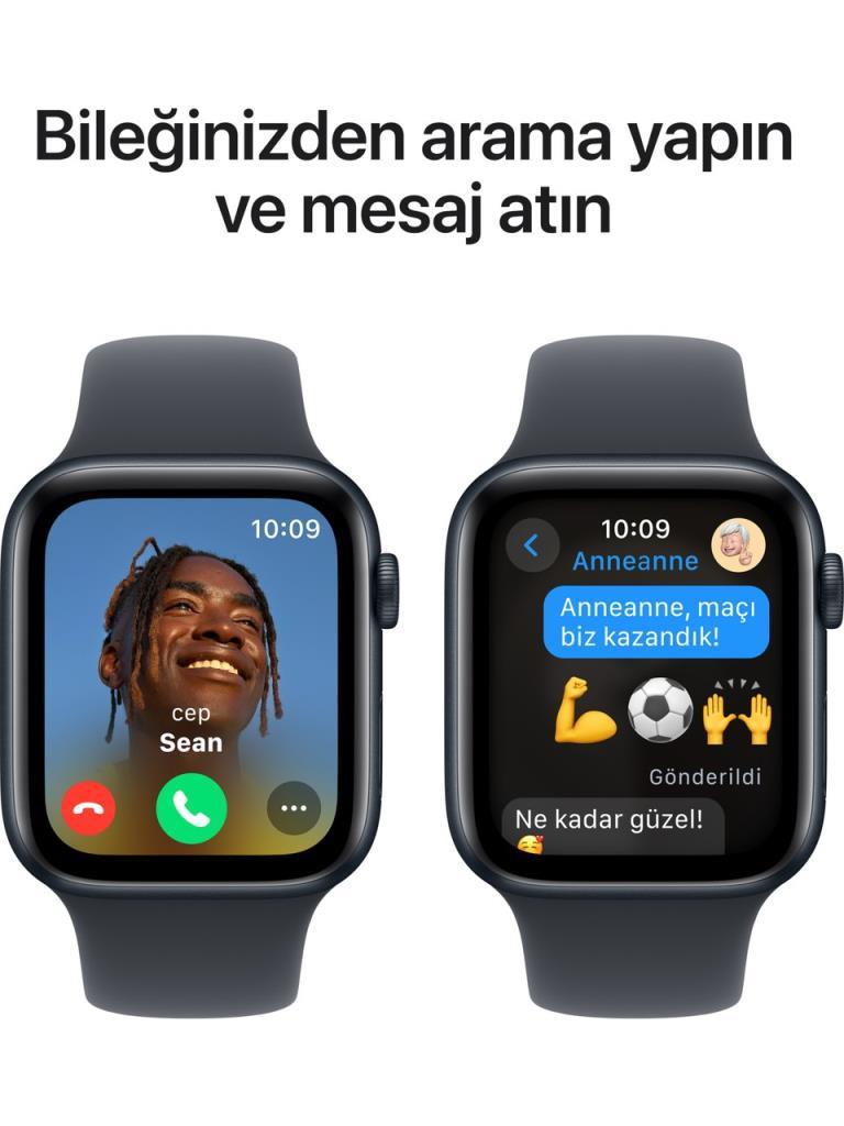 Apple Watch SE 2 2023 GPS 40mm Gece Yarısı Alüminyum Kasa ve Spor Kordon Akıllı Saat - Teşhir