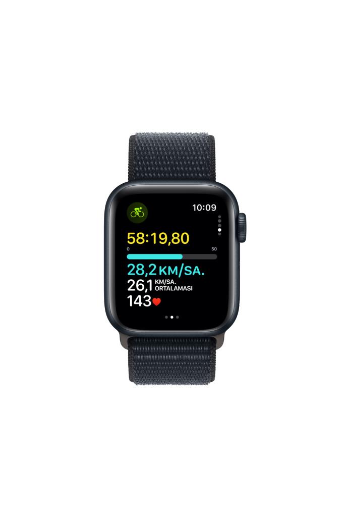 Apple Watch SE GPS 40mm Gece Yarısı Alüminyum Kasa ve Gece Yarısı Spor Loop - OUTLET
