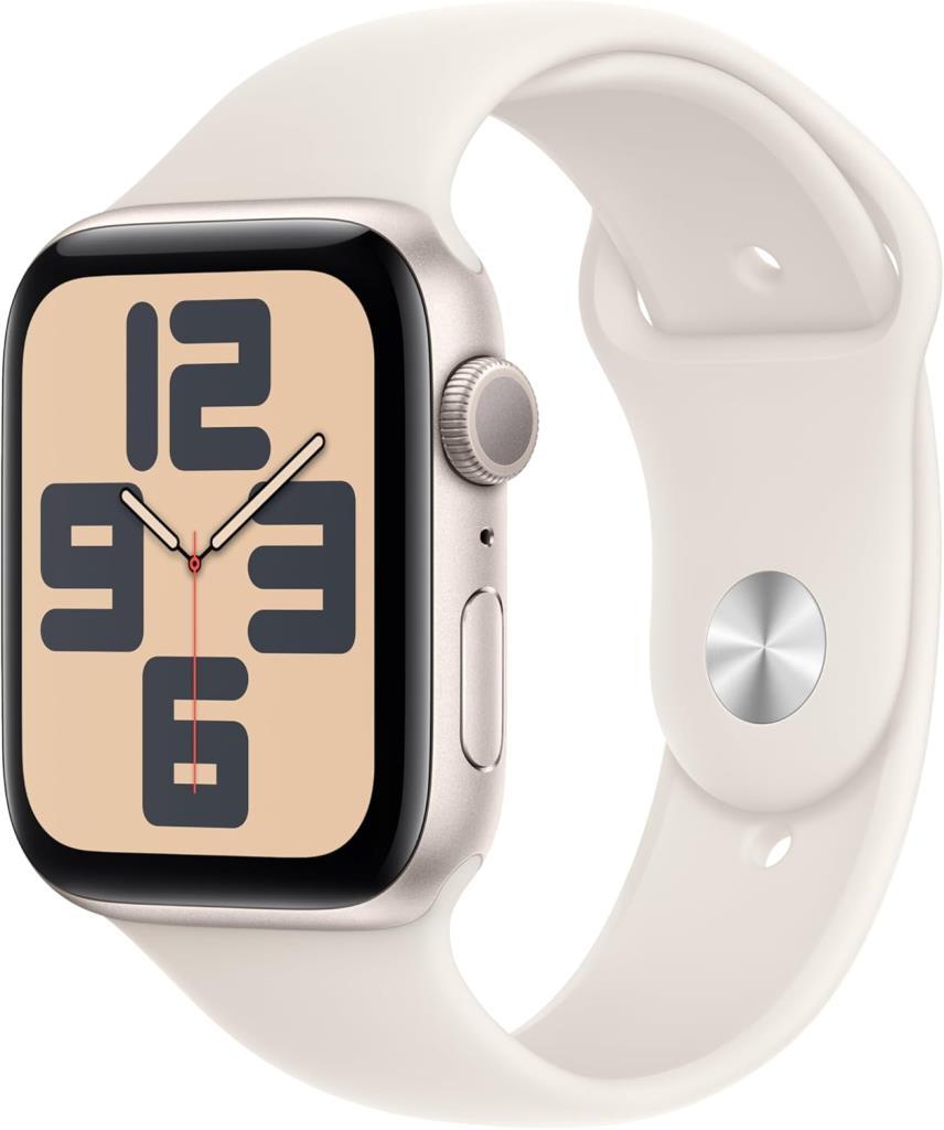 Apple Watch SE 2 2023 GPS 44mm Yıldız Işığı Alüminyum Kasa ve Spor Kordon Akıllı Saat