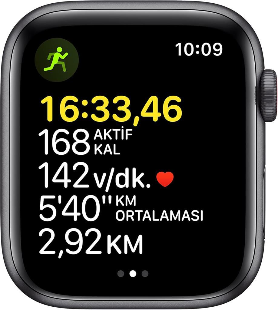 Apple Watch SE GPS + Cellular 40mm Uzay Grisi Alüminyum Kasa ve Spor Kordon Akıllı Saat (Apple Türkiye Garantili)