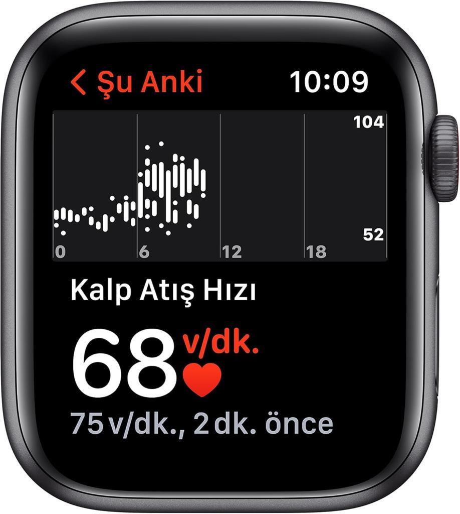 Apple Watch SE GPS + Cellular 40mm Uzay Grisi Alüminyum Kasa ve Spor Kordon Akıllı Saat (Apple Türkiye Garantili)