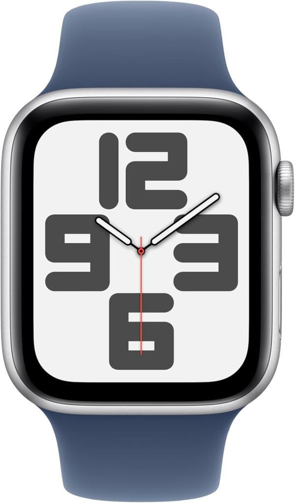 Apple Watch SE 2 2023 GPS + Cellular 40mm Gümüş Rengi Alüminyum Kasa ve Kot Rengi Spor Kordon Akıllı Saat Outlet (Açıklamayı Okuyunuz)