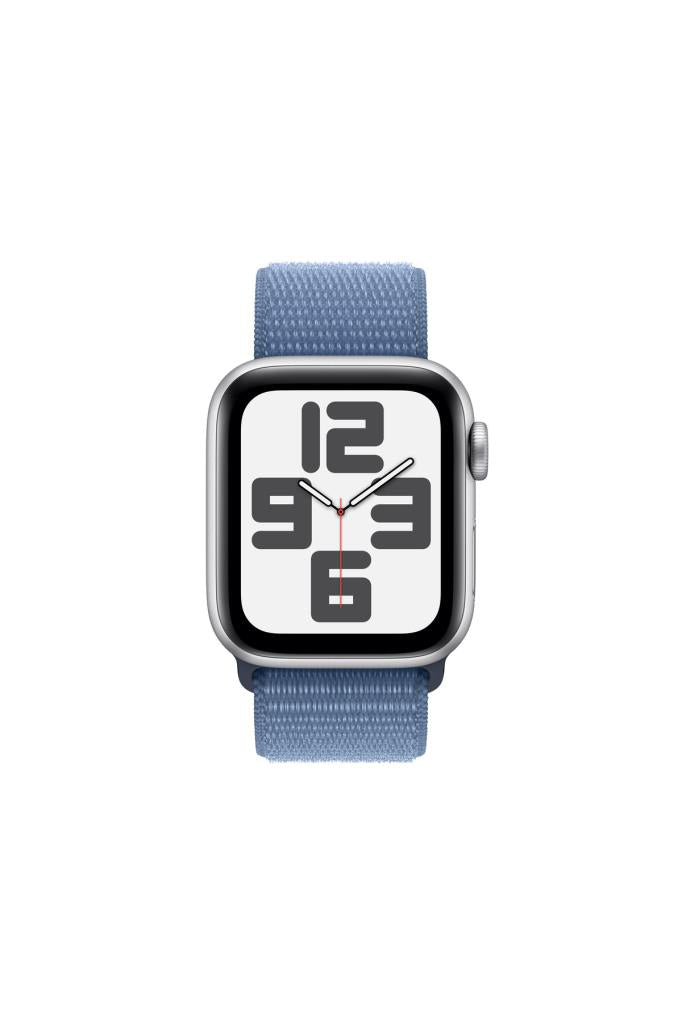 Apple Watch SE GPS + Cellular 40mm Gümüş Alüminyum Kasa ve Buz Mavisi Spor Loop
