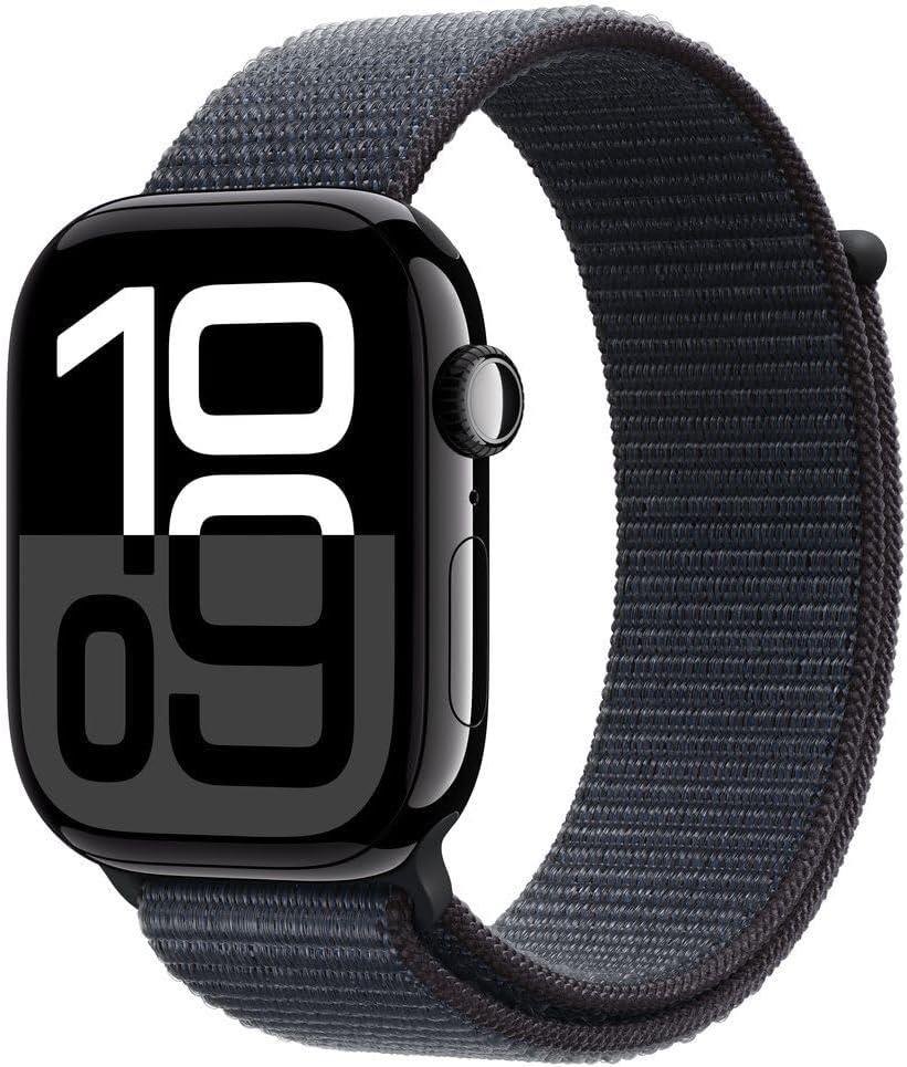 Apple Watch Series 10 GPS 42mm Simsiyah Alüminyum Kasa ve Mürekkep Moru Spor Loop Kordon Akıllı Saat - Teşhir
