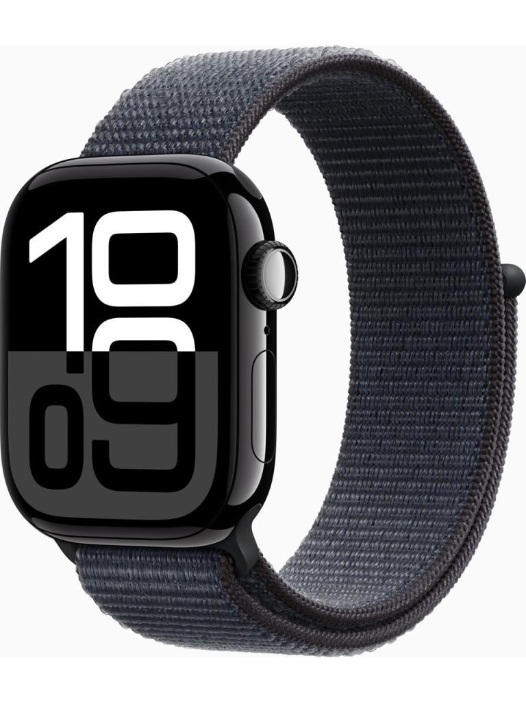 Apple Watch Series 10 GPS 42mm Simsiyah Alüminyum Kasa ve Mürekkep Moru Spor Loop Kordon Akıllı Saat - Teşhir