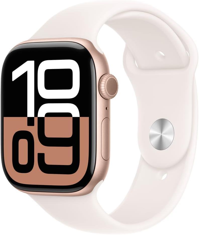 Apple Watch Series 10 GPS 42mm Roze Altın Rengi Alüminyum Kasa ve Bulut Pembesi Spor Kordon Akıllı Saat Teşhir (Açıklamayı Okuyunuz)