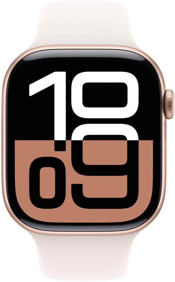 Apple Watch Series 10 GPS 42mm Roze Altın Rengi Alüminyum Kasa ve Bulut Pembesi Spor Kordon Akıllı Saat Teşhir (Açıklamayı Okuyunuz)