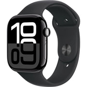 Apple Watch Series 10 GPS 46mm Simsiyah Alüminyum Kasa ve Siyah Spor Kordon Akıllı Saat