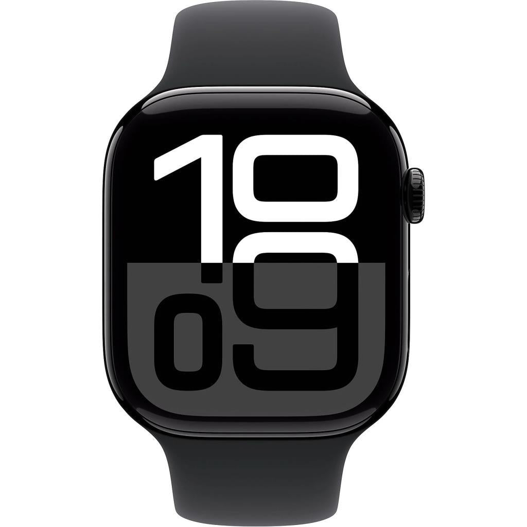 Apple Watch Series 10 GPS 46mm Simsiyah Alüminyum Kasa ve Siyah Spor Kordon Akıllı Saat